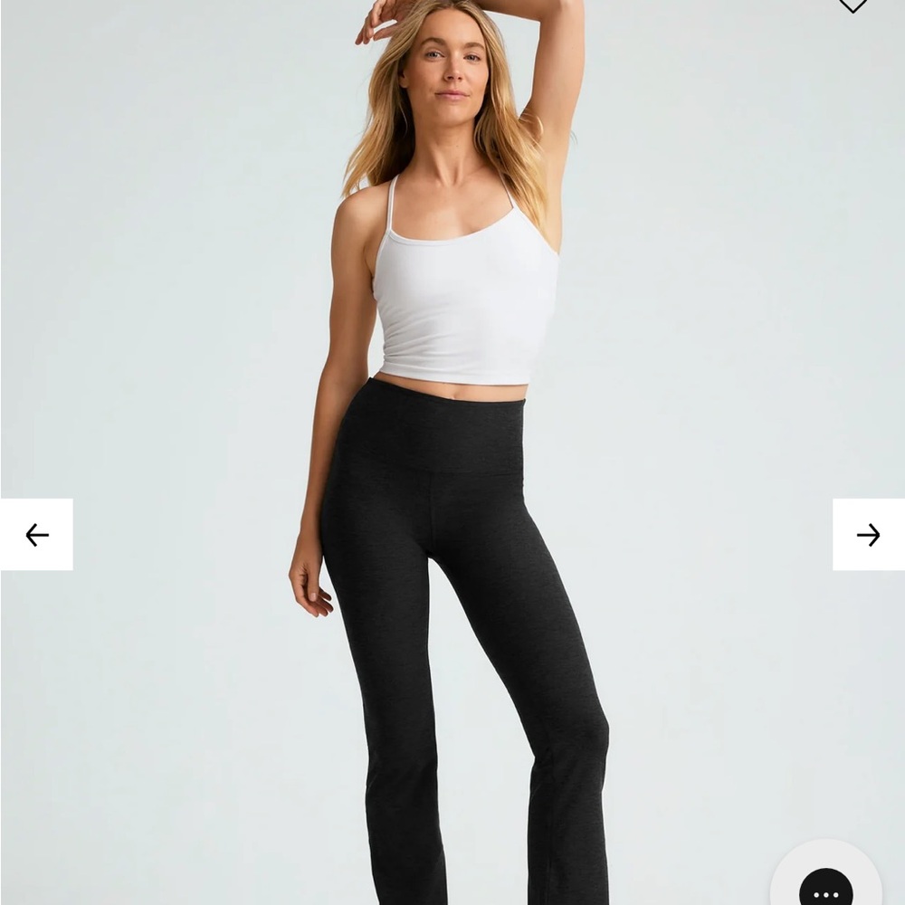 NWT Beyond Yoga Flared Black Leggings